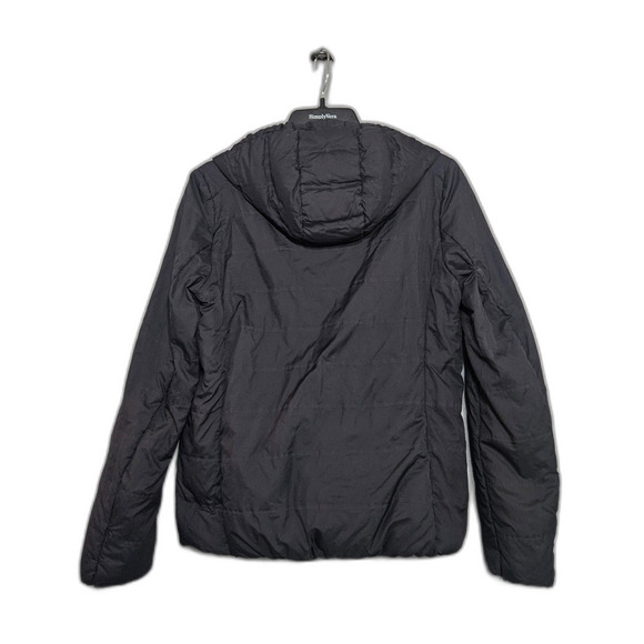 Uniqulo Packable Down Puffer Coat Women's Size Small Black Lightweight With Hood - Picture 3 of 10